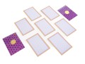 Set Of Ten Gucci Purple And Yellow Horse Stationary Letters