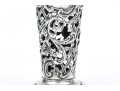Sterling Silver Lovely Antique Gorham Lattice Trumpet Vase, Circa 1898, No Glass Insert