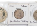 Collection Of Domestic And International Coins With Sterling Commemorative Stamp