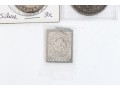 Collection Of Domestic And International Coins With Sterling Commemorative Stamp