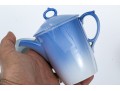 Royal Copenhagen Ombre Blue To White Demitasse Espresso Set