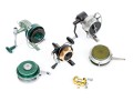 Collection Of Five Vintage Fishing Reels And One Miniature Reel