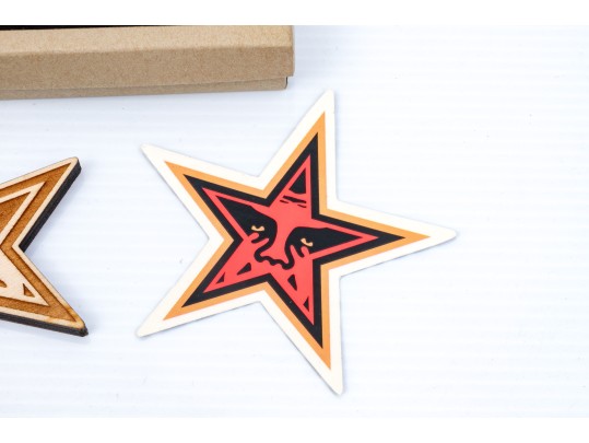 Shepard Fairey (American, B. 1970) OBEY Star Holiday Ornament