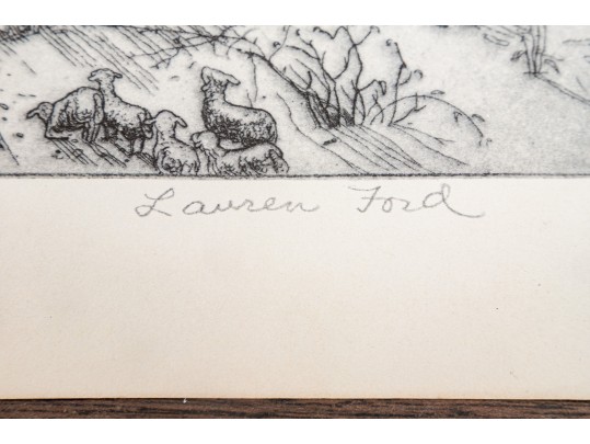 After Lauren Ford (American, 1891-1973) Bookplate Print