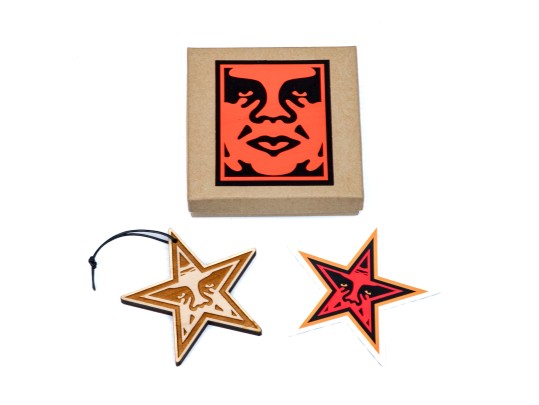 Shepard Fairey (American, B. 1970) OBEY Star Holiday Ornament