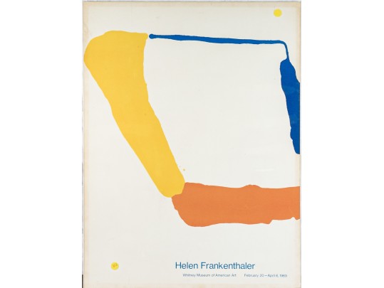 After Helen Frankenthaler (American, 1928-2011) Whitney Museum Poster, 1969