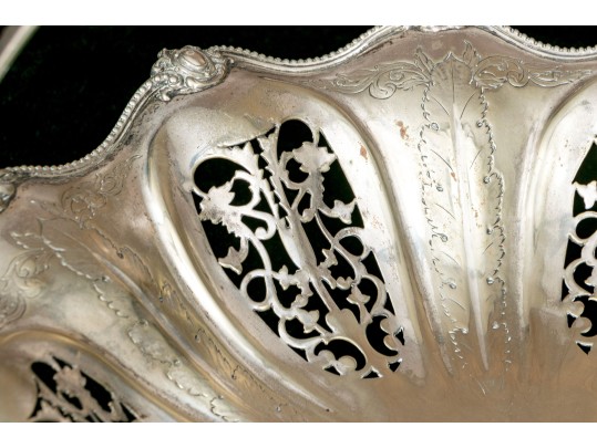 Fine Antique Silverplate Basket 