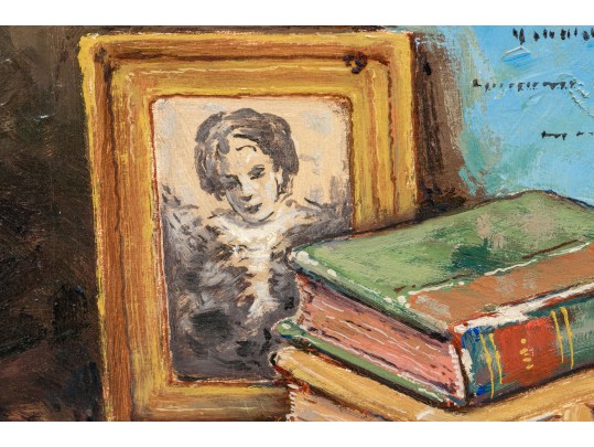 Signed Oil On Canvas, Musical Still Life