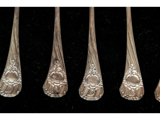 Two Partial Sets Of Quality Continental Silverplate Complementary Flatware