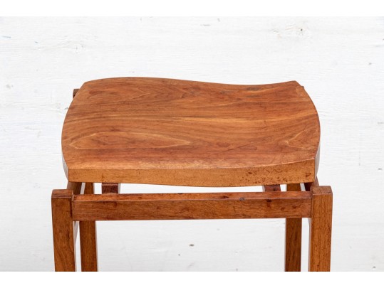 Pair Of Quentin Kelly For Infusion Furniture, Boston Wooden Counter Stools 