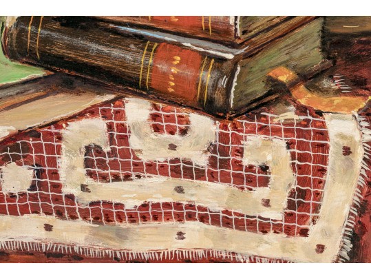 Signed Oil On Canvas, Musical Still Life