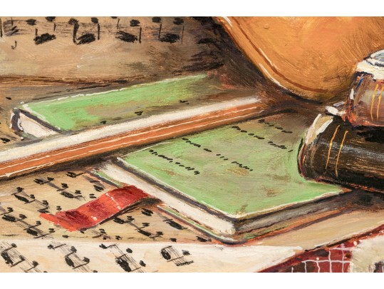 Signed Oil On Canvas, Musical Still Life