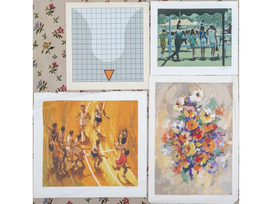 Collection Of 4 Limited Edition Prints On Paper, Unframed