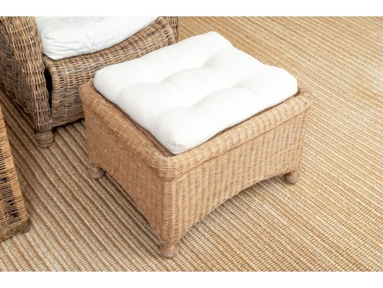 Three Pieces Vintage Woven Wicker 