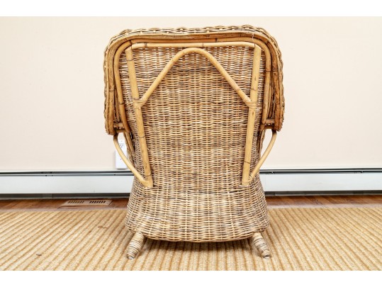 Three Pieces Vintage Woven Wicker 