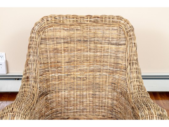 Three Pieces Vintage Woven Wicker 