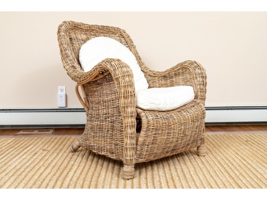 Three Pieces Vintage Woven Wicker 