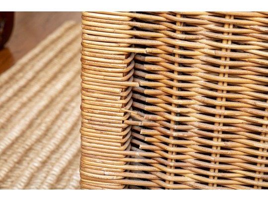 Three Pieces Vintage Woven Wicker 