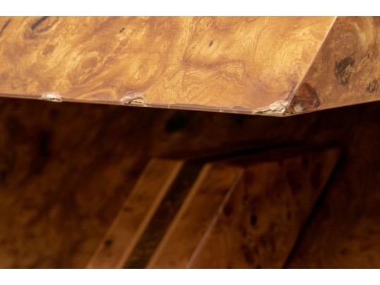 Contemporary Burled And Lacquered Desk