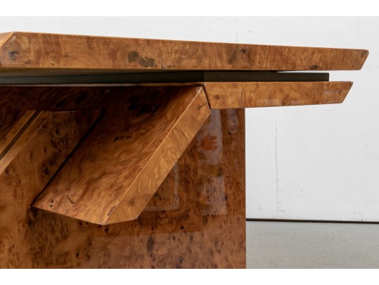 Contemporary Burled And Lacquered Desk