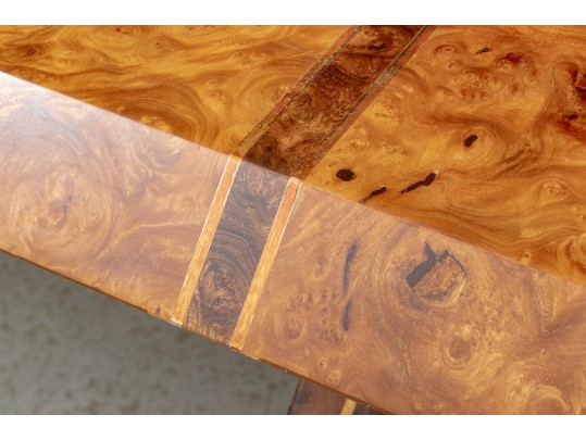 Contemporary Burled And Lacquered Desk