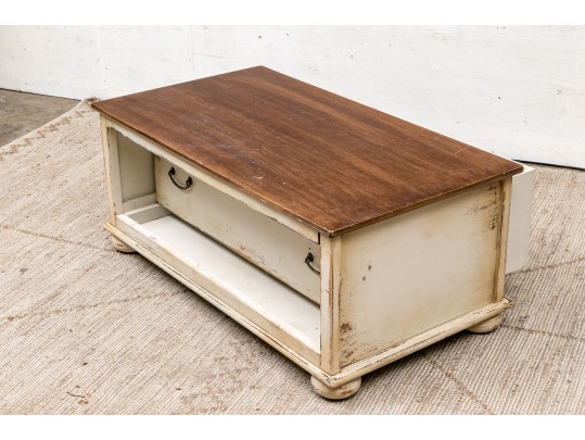 Painted Low Storage Chest
