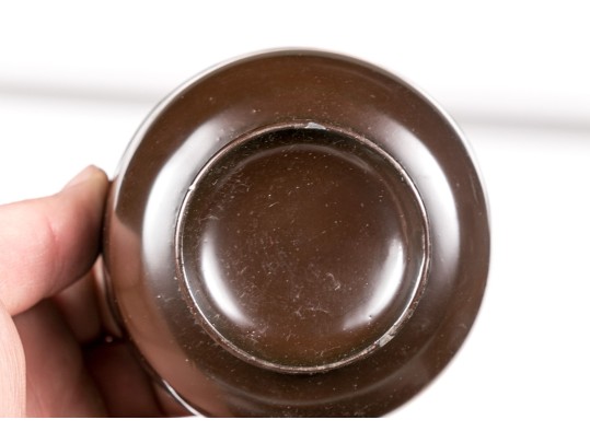 Group Of Asian Lacquered Stands, Cups And Bowls