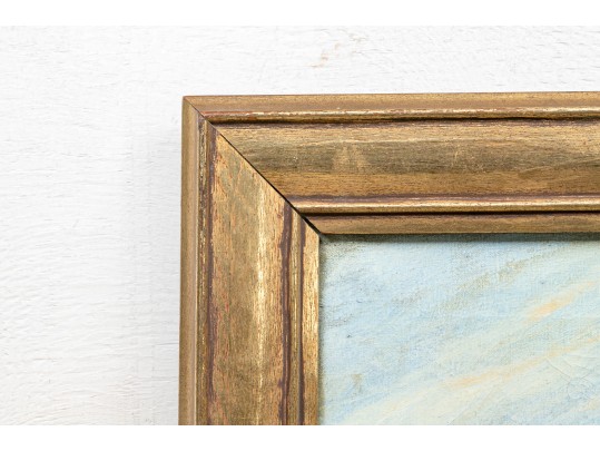 Antique Oil On Canvas, Clipper Ship Ca. 1936, Signed Philipps