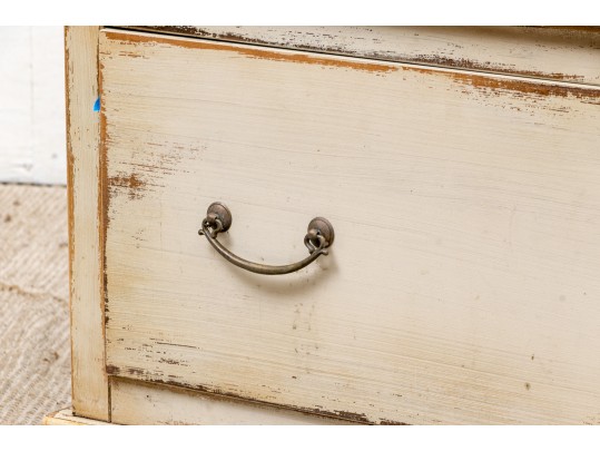 Painted Low Storage Chest