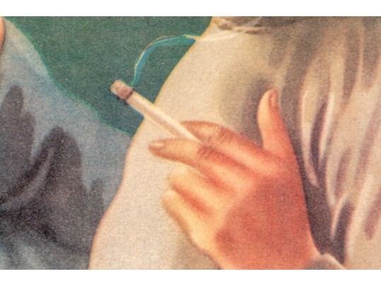 Vintage Chinese Poster For Hatamen Cigarettes