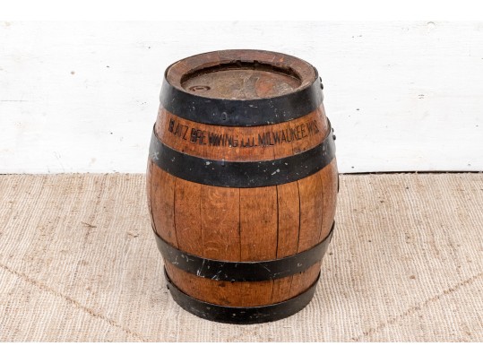 Vintage Blatz Heavy Oak Brewing Milwaukee Wisconsin Keg Barrel 