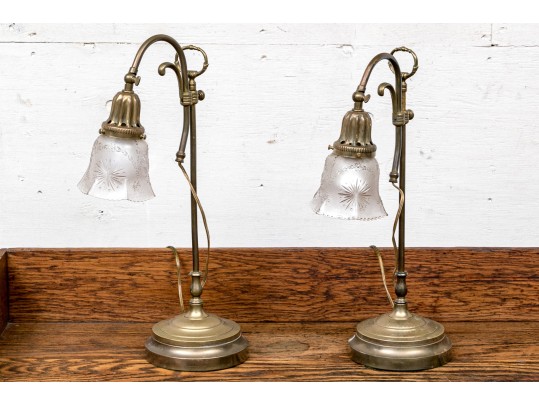 Pair Of Vintage Table Top Lamps