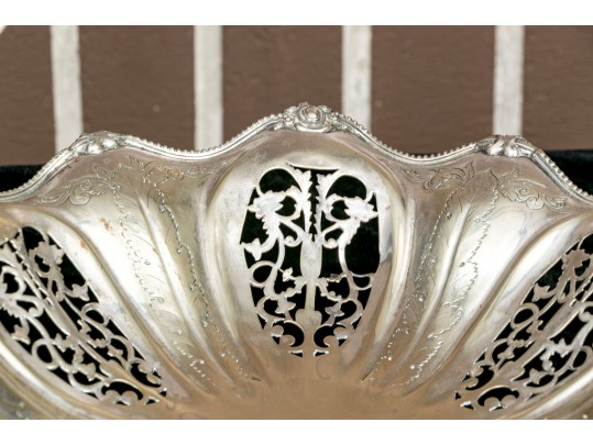 Fine Antique Silverplate Basket 