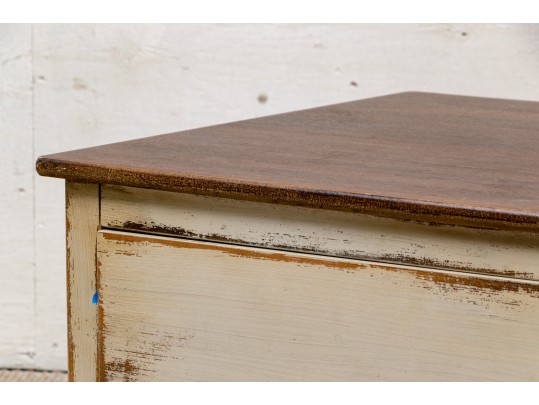 Painted Low Storage Chest