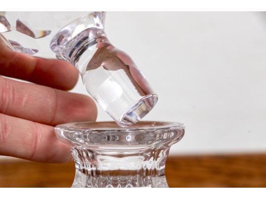 Pair Of Tiffany & Co. Square Glass Decanters