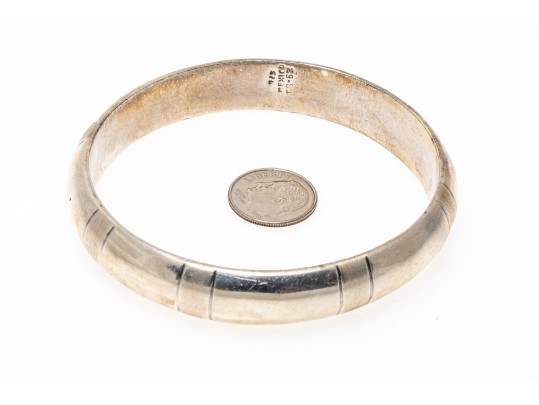 Sterling Bracelet, Brooch And Rings, Sizes 6.5