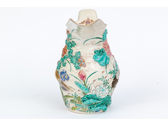 Vintage Japanese Satsuma Pottery Water Pitcher
