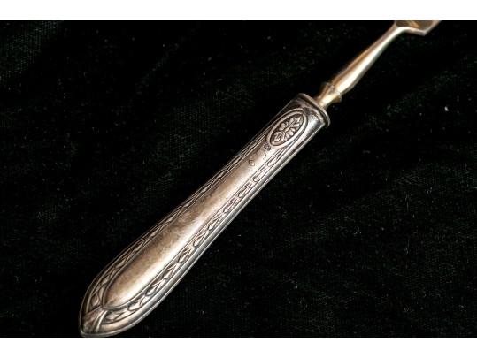 Two Sets Of 800 Silver Handled Serving Pieces, 8 In All, Boxed