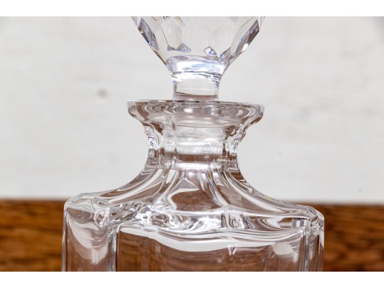 Pair Of Tiffany & Co. Square Glass Decanters