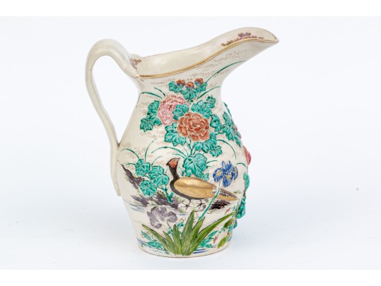 Vintage Japanese Satsuma Pottery Water Pitcher