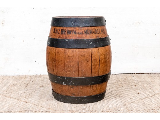 Vintage Blatz Heavy Oak Brewing Milwaukee Wisconsin Keg Barrel 