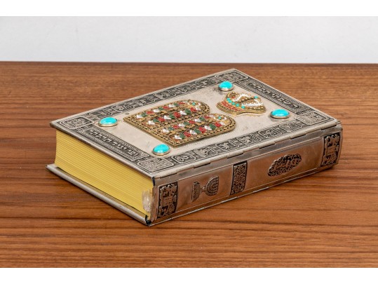 Hebrew-English Jewish Prayer Book With Decorated Bindings- Siddur Avodat Israel