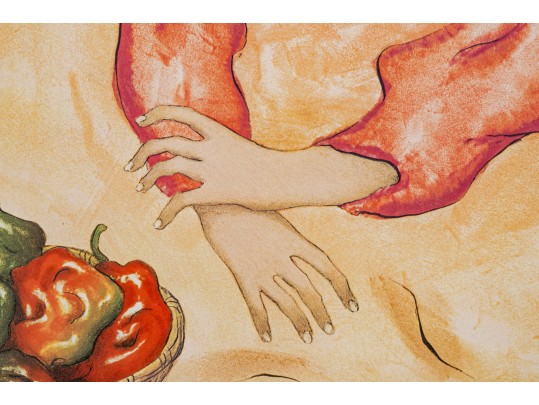 After R.C. Gorman (Am., 1932-2005) Signed Print After A Color Lithograph, 