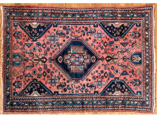 Stunning Semi Antique Hand-knotted Wool Carpet, 5’ X 6’-8”