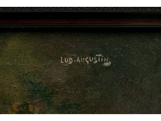 Ludwig Augustin (Austria, 1882- 1960) Antique Oil On Canvas, Still Life With Orientalia