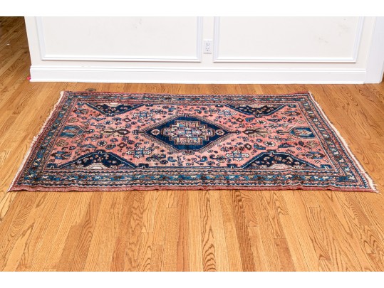 Stunning Semi Antique Hand-knotted Wool Carpet, 5’ X 6’-8”