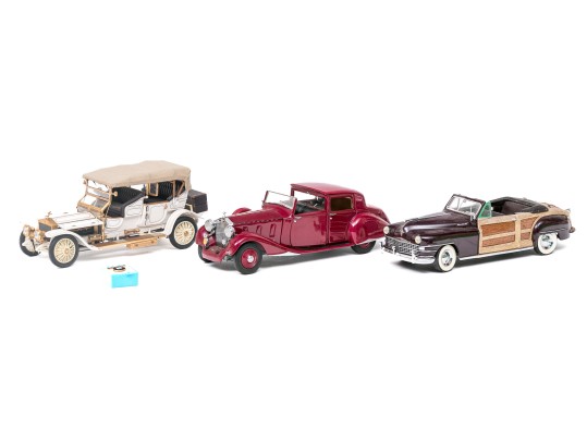 Collection Of Three Collectible Model Cars Competition & Sports Cars LTD