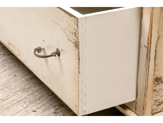 Painted Low Storage Chest