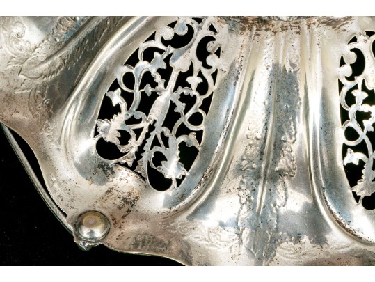 Fine Antique Silverplate Basket 