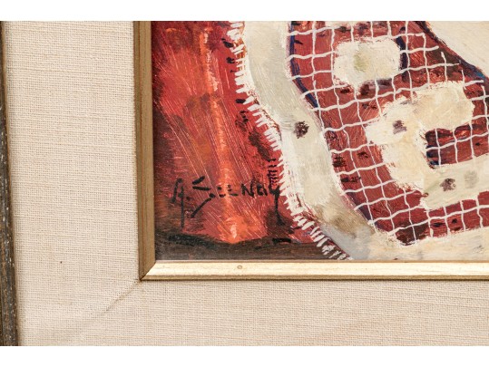 Signed Oil On Canvas, Musical Still Life